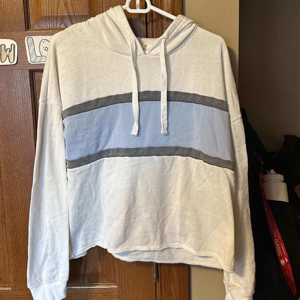 Hippie rose cropped sweatshirt LARGE